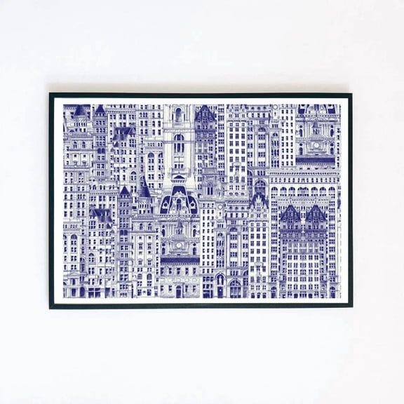 369 Prints Abstract Buildings Retro Architecture Collage Illustration- No Framed, Vintage Wall Art, Trendy Retro Print, Room Decor, Wall Art UNFRAMED, 8x12