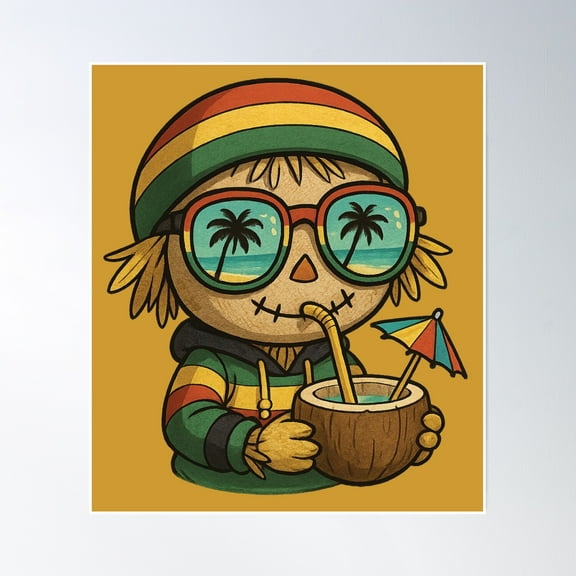 369 Prints Baby Rasta Heatwave €” Tropic Adonis- No Framed, Vintage Wall Art, Trendy Retro Print, Room Decor, Wall Art UNFRAMED, 12x18