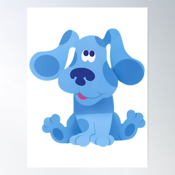 369 Prints Blues Clues- No Framed, Vintage Wall Art, Trendy Retro Print, Room Decor, Wall Art UNFRAMED, 8x12