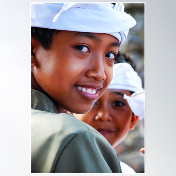 369 Prints Boy At Puri Agung Ceremony- No Framed, Vintage Wall Art, Trendy Retro Print, Room Decor, Wall Art UNFRAMED, 8x12