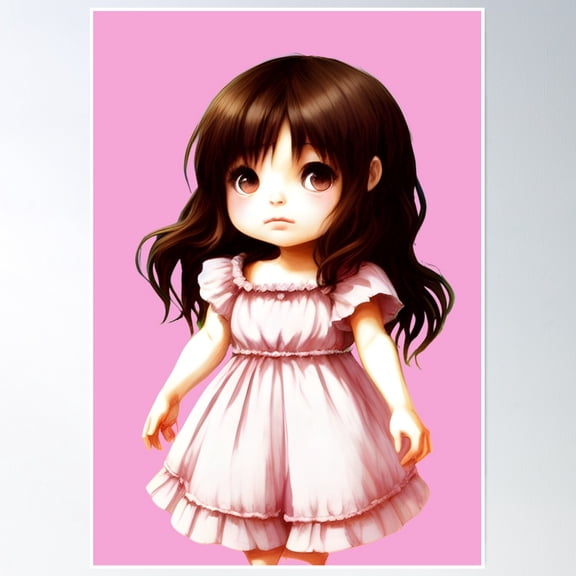 369 Prints Chibi Child- No Framed, Vintage Wall Art, Trendy Retro Print, Room Decor, Wall Art UNFRAMED, 16x24