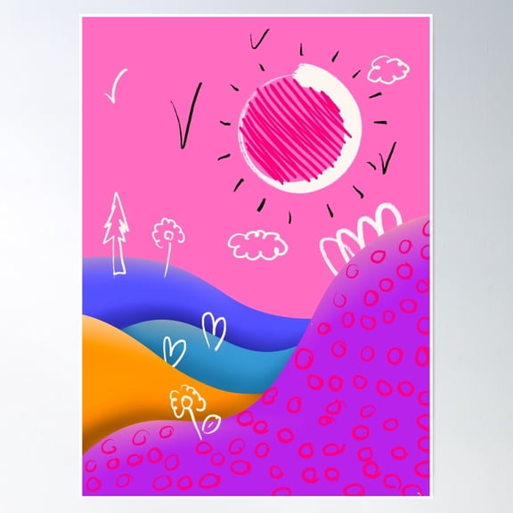 369 Prints Childhood- No Framed, Vintage Wall Art, Trendy Retro Print, Room Decor, Wall Art UNFRAMED, 24x36