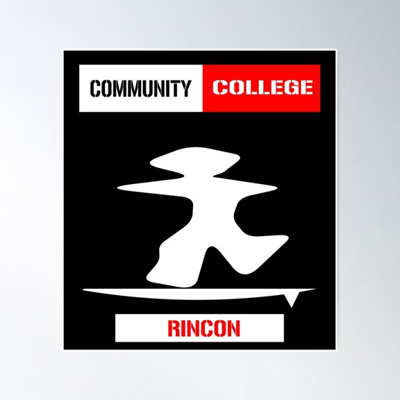 369 Prints Community College Of (Rincon)- No Framed, Vintage Wall Art, Trendy Retro Print, Room Decor, Wall Art UNFRAMED, 8x12