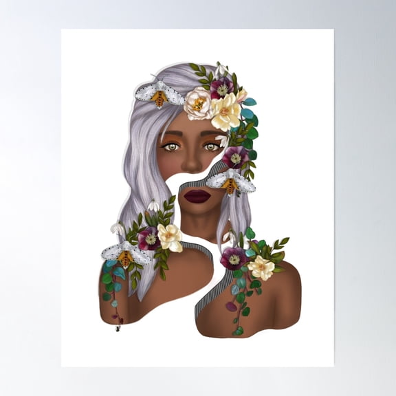 369 Prints Fracture- No Framed, Vintage Wall Art, Trendy Retro Print, Room Decor, Wall Art UNFRAMED, 16x24