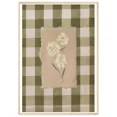 thumbnail image 1 of 369 Prints Green Gingham Flower Print Wall Art Trendy Decor Vintage Painting Floral Wall - No Framed, Vintage Wall Art, Trendy Retro Print, Room Decor, Wall Art, Poster Only, 1 of 3