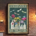 thumbnail image 1 of 369 Prints And I Think To Myself What A Wonderful World Garden Flower Dragonfly - No Framed, Vintage Wall Art, Trendy Retro Print, Room Decor, Wall Art, Poster Only, 1 of 3