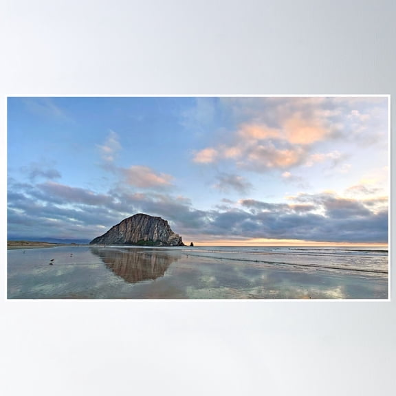 369 Prints Morro Bay Beach Reflections 6- No Framed, Vintage Wall Art, Trendy Retro Print, Room Decor, Wall Art UNFRAMED, 8x12