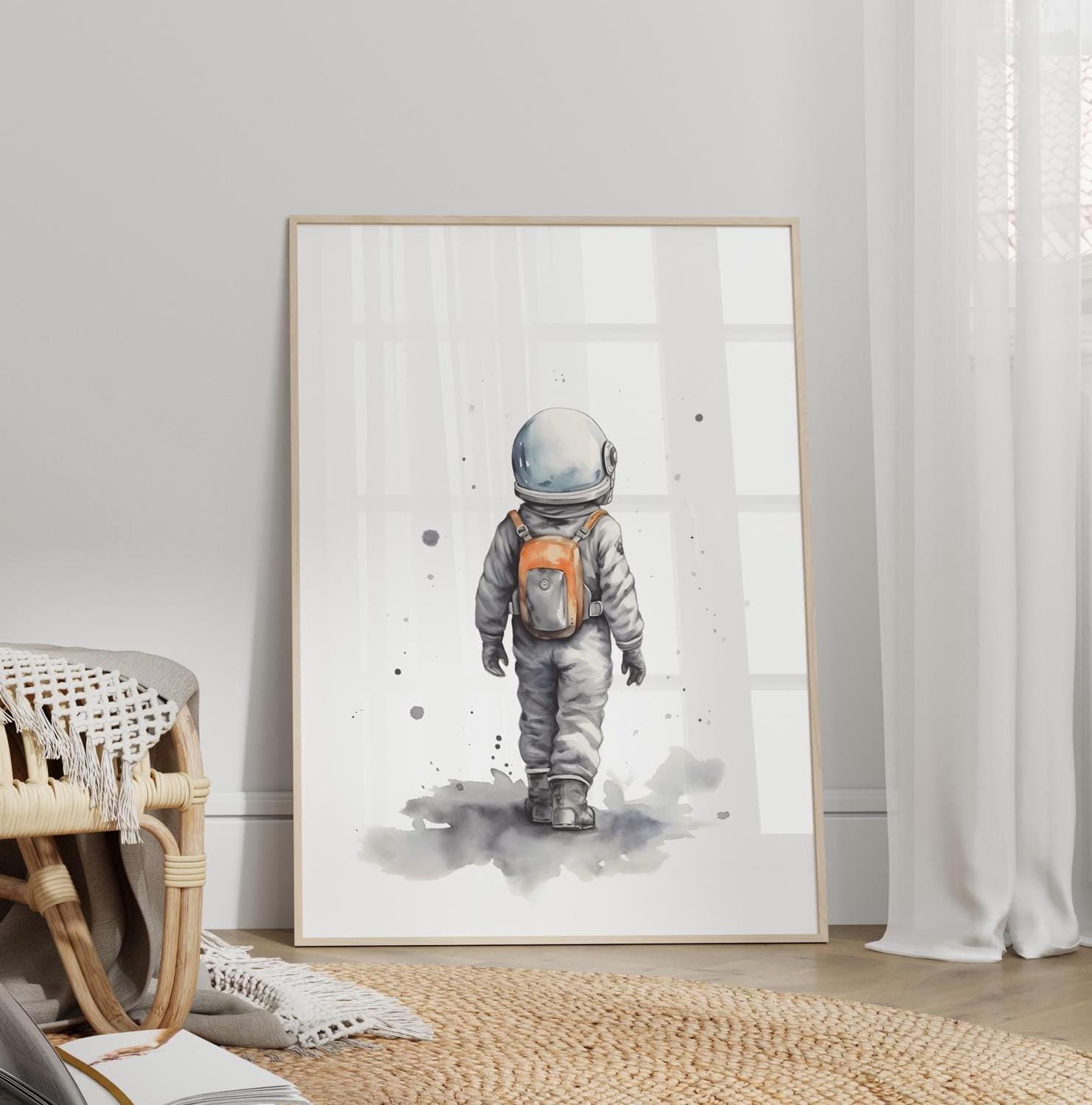 369 Prints Nursery Decor Space Boy Wall Art Nursery Wall Art Space ...