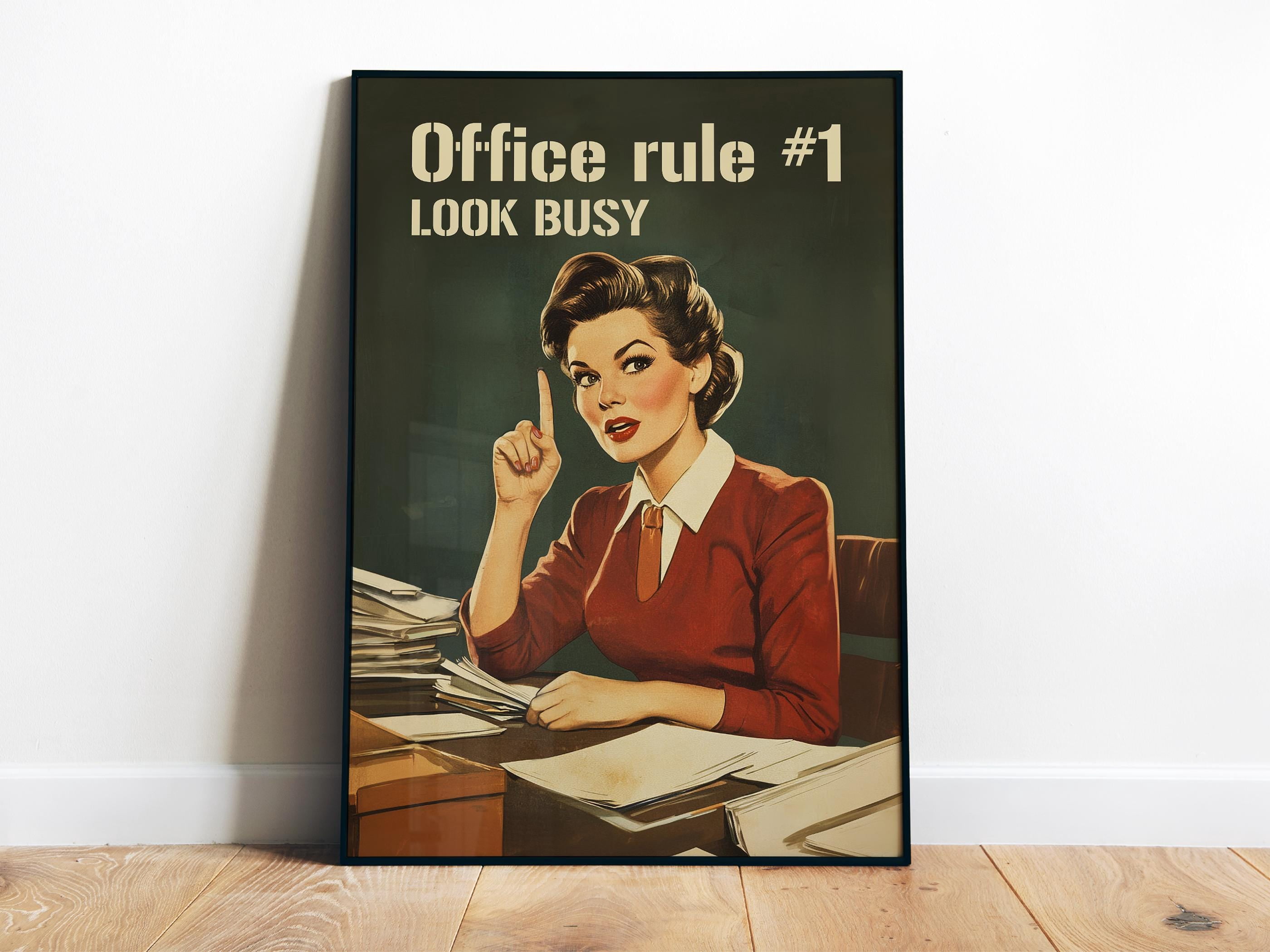369 Prints Office Rules Print Work Poster Printable Cubicle Fun Art ...
