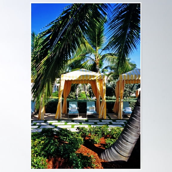 369 Prints Paradise For Two - Great Exuma, Bahamas- No Framed, Vintage Wall Art, Trendy Retro Print, Room Decor, Wall Art UNFRAMED, 12x18