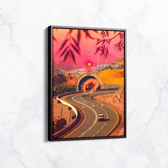 369 Prints Play Time Retro Futurism Road Trip Poster Poster Surreal Collage Art - No Framed, Vintage Wall Art, Trendy Retro Print, Room Decor, Wall Art UNFRAMED, 12x18