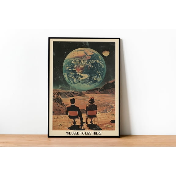 369 Prints Retro Wall Art Aesthetic Space Poster Print Retro Decor 70'S Surreal Wall Art Printable Retro Poster For Apartment Wall Decor Living Room UNFRAMED, 16x24