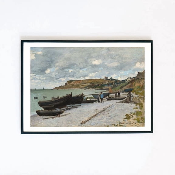 369 Prints Sainte-Adresse 1867 Vintage Painting Illustration Wall Decor Fine Art Print - No Framed, Vintage Wall Art, Trendy Retro Print, Room Decor, Wall Art, Poster Only