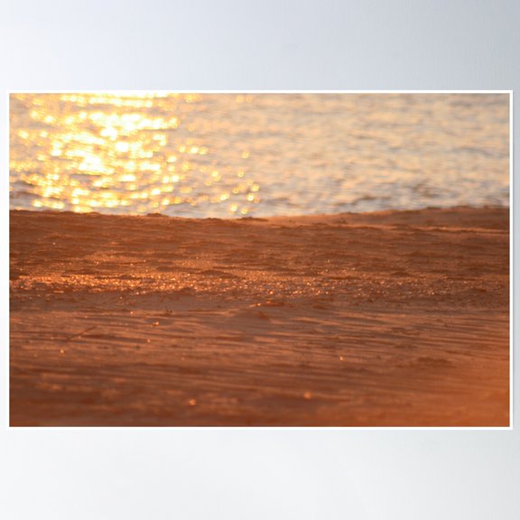 369 Prints Sand Reflections- No Framed, Vintage Wall Art, Trendy Retro Print, Room Decor, Wall Art UNFRAMED, 8x12