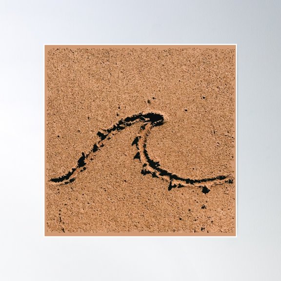 369 Prints Sand Waves- No Framed, Vintage Wall Art, Trendy Retro Print, Room Decor, Wall Art UNFRAMED, 12x18