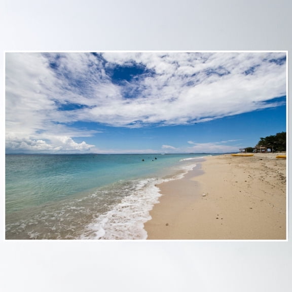 369 Prints South Sea Island Beach, Fiji- No Framed, Vintage Wall Art, Trendy Retro Print, Room Decor, Wall Art UNFRAMED, 8x12