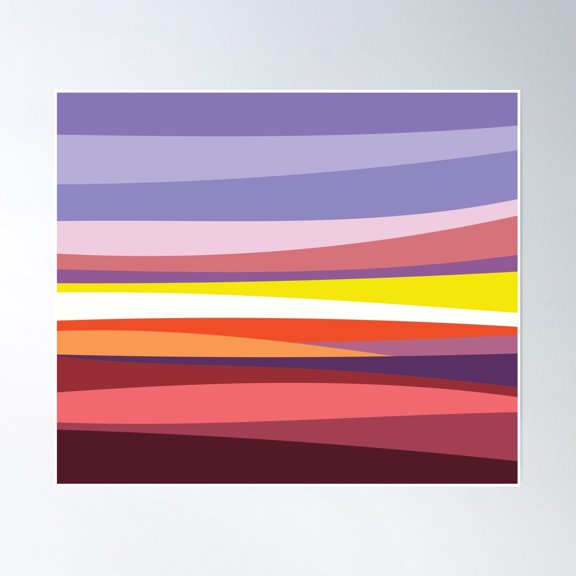 369 Prints Sunset Horizon- No Framed, Vintage Wall Art, Trendy Retro Print, Room Decor, Wall Art UNFRAMED, 8x12