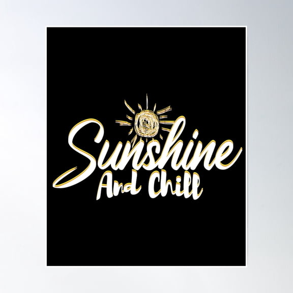 369 Prints Sunshine And Chill- No Framed, Vintage Wall Art, Trendy Retro Print, Room Decor, Wall Art, Poster Only