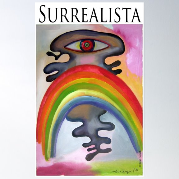 369 Prints Surrealist- No Framed, Vintage Wall Art, Trendy Retro Print, Room Decor, Wall Art UNFRAMED, 16x24