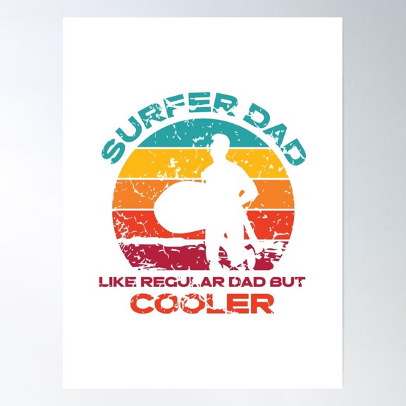 369 Prints The Ultimate Gift For Your Surfer Dad- No Framed, Vintage Wall Art, Trendy Retro Print, Room Decor, Wall Art UNFRAMED, 8x12