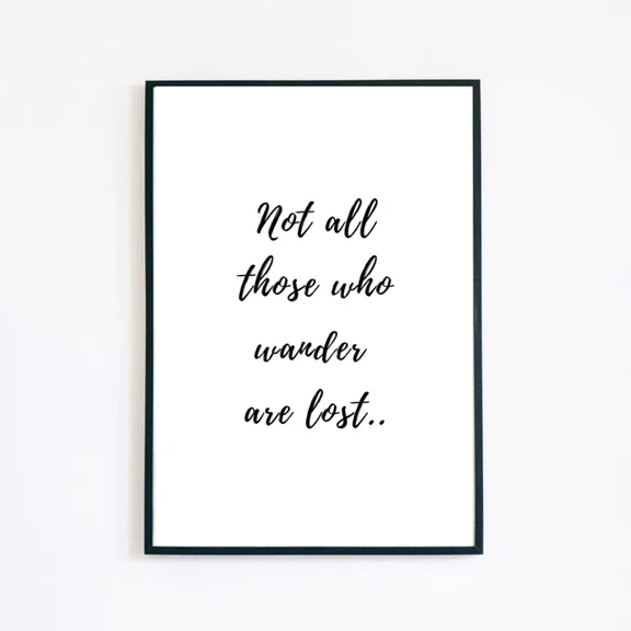 369 Prints Tolkien Inspirational Quote Adventure Typography- No Framed, Vintage Wall Art, Trendy Retro Print, Room Decor, Wall Art UNFRAMED, 24x36