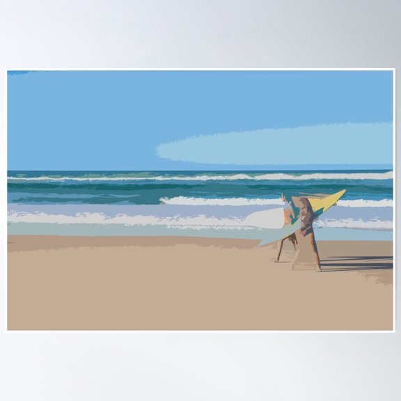 369 Prints Very Australian - Surfers Delight- No Framed, Vintage Wall Art, Trendy Retro Print, Room Decor, Wall Art UNFRAMED, 12x18