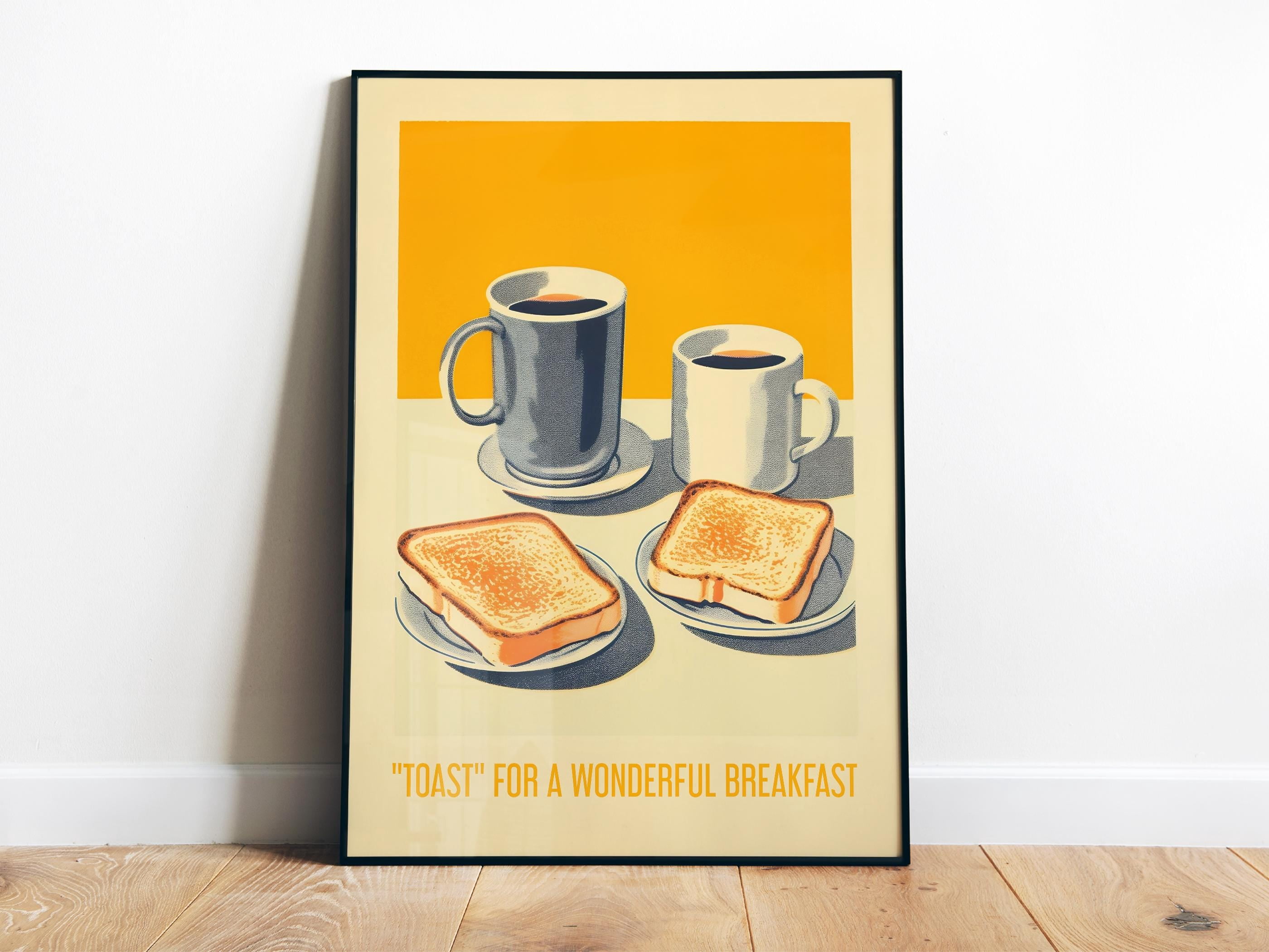 Breakfast Print 369 Prints Vintage Breakfast Print Retro Food Art Toast Art Print ...