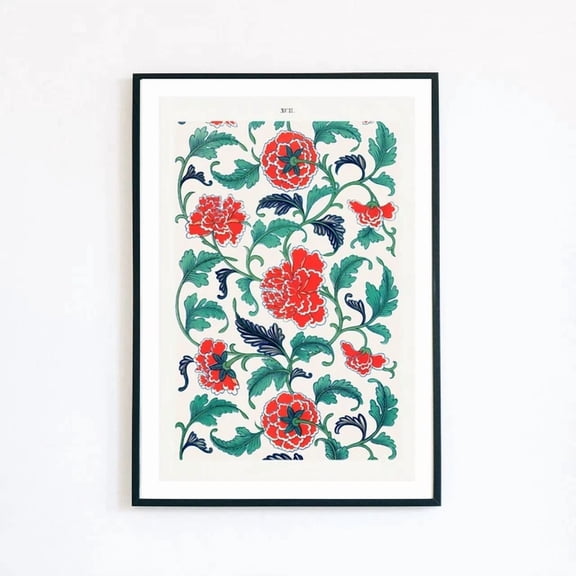 369 Prints Vintage Floral Patterns Art Nouveau Retro Illustration Decor Wall Print - No Framed, Vintage Wall Art, Trendy Retro Print, Room Decor, Wall Art UNFRAMED, 8x12