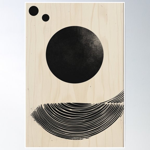 369 Prints Zen Scapes #3- No Framed, Vintage Wall Art, Trendy Retro Print, Room Decor, Wall Art UNFRAMED, 8x12