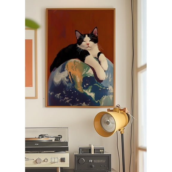 369 Prints black Cat Poster, Animal Poster, Aesthetic Wall Art, Pink Wall Art, Trendy Art Prints, Vintage Poster, Matisse Art Print, Retro Wall Decor UNFRAMED, 8x12