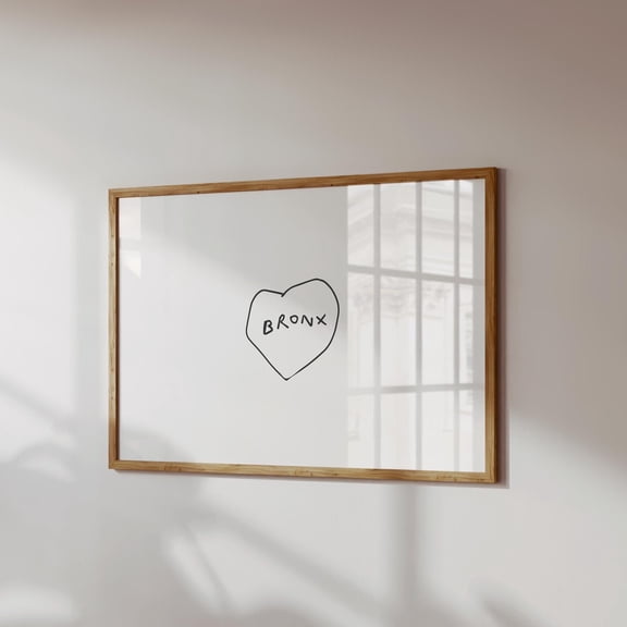 369 Prints bronx Ny Print Trendy New York Apartment Decor Bronx Poster Minimalist Handwritten Print Nyc Wall Art UNFRAMED, 16x24