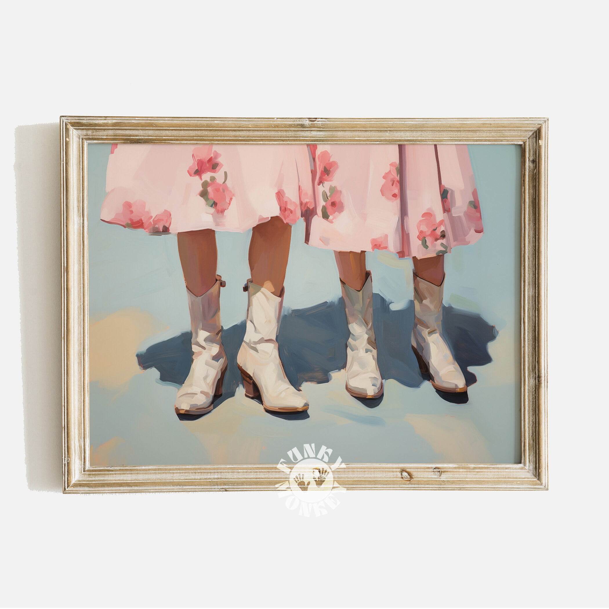 369 Prints coquette Cowgirl Print, Retro Western Art, Pink Girly Trendy