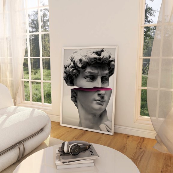 369 Prints david Print,Altered Vintage ,Portrait ,Printed Art,Eclectic Wall Art Print,Altered Art,Funny Artclectic Print Art UNFRAMED, 24x36