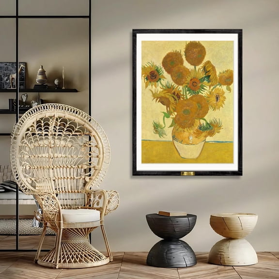 369 Prints famous Painter Vincent Van Gogh Sunflowers Wall Art | Vintage Botanical Wall Art | Classic Still Life Poster | Museum Quality Artwork UNFRAMED, 8x12