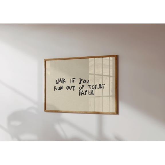 369 Prints funny Bathroom Print Quirky Handwritten Art Bathroom Quote Poster Above Toilet Print Bathroom Wall Decor UNFRAMED, 8x12