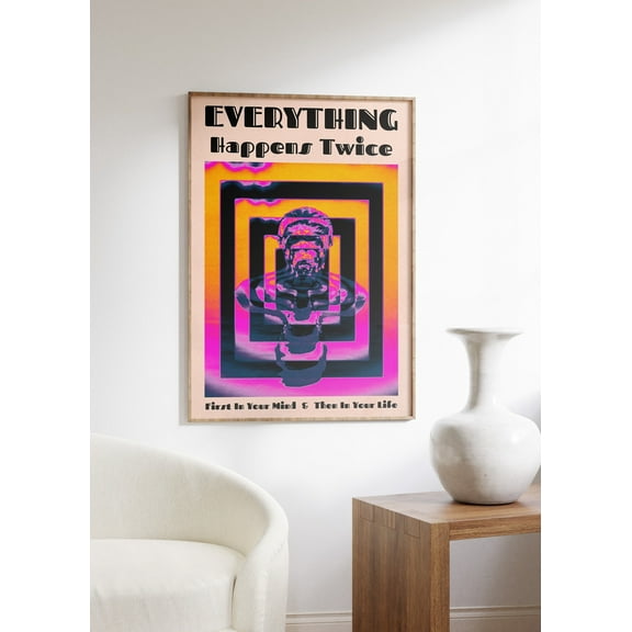 369 Prints gradient Poster, 70S Art, Spiritual Gift, Psychedelic Poster, Hippie Print, Vintage Poster, Trendy Wall Art, Retro Wall Art, Trippy Print UNFRAMED, 24x36