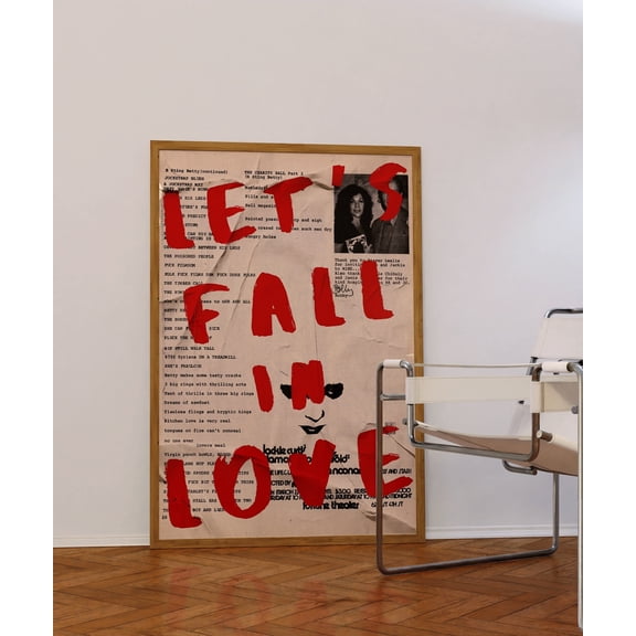 369 Prints love Poster, Valentines Day Gift, 70S Poster, Red Wall Art, Psychedelic Art, Aesthetic Art, Soulmate Print, Love Letter Poster, Trendy Print UNFRAMED, 12x18