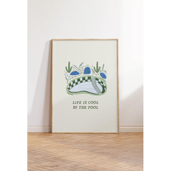 369 Prints pool Print Summer Wall Art Pool House Decor Swimming Pool Poster Trendy Coastal Decor Pool Quote Art Print UNFRAMED, 8x12