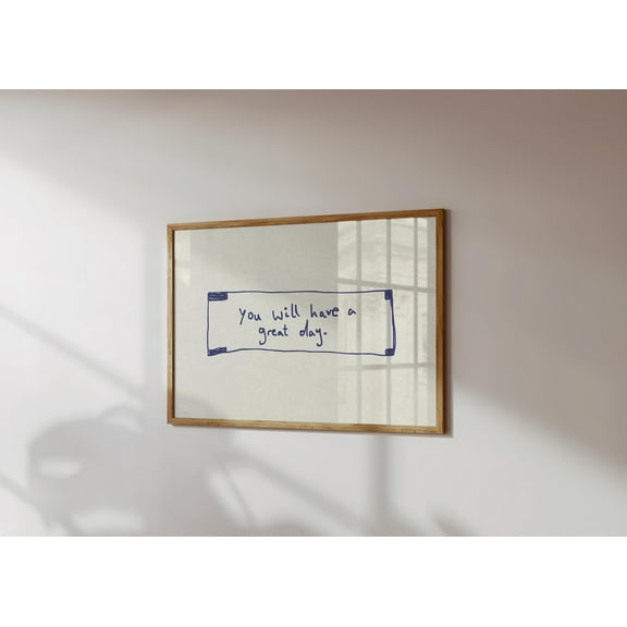 369 Prints positive Affirmation Print Great Day Poster Girl Apartment Decor Fortune Cookie Print Trendy Wall Art UNFRAMED, 8x12