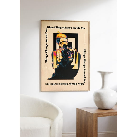 369 Prints psychedelic Art, Retro Print, 70S Vibe Poster, Gradient Poster, Aesthetic Poster, Maximalist Wall Art, Trendy Art Print, Trippy Poster UNFRAMED, 16x24