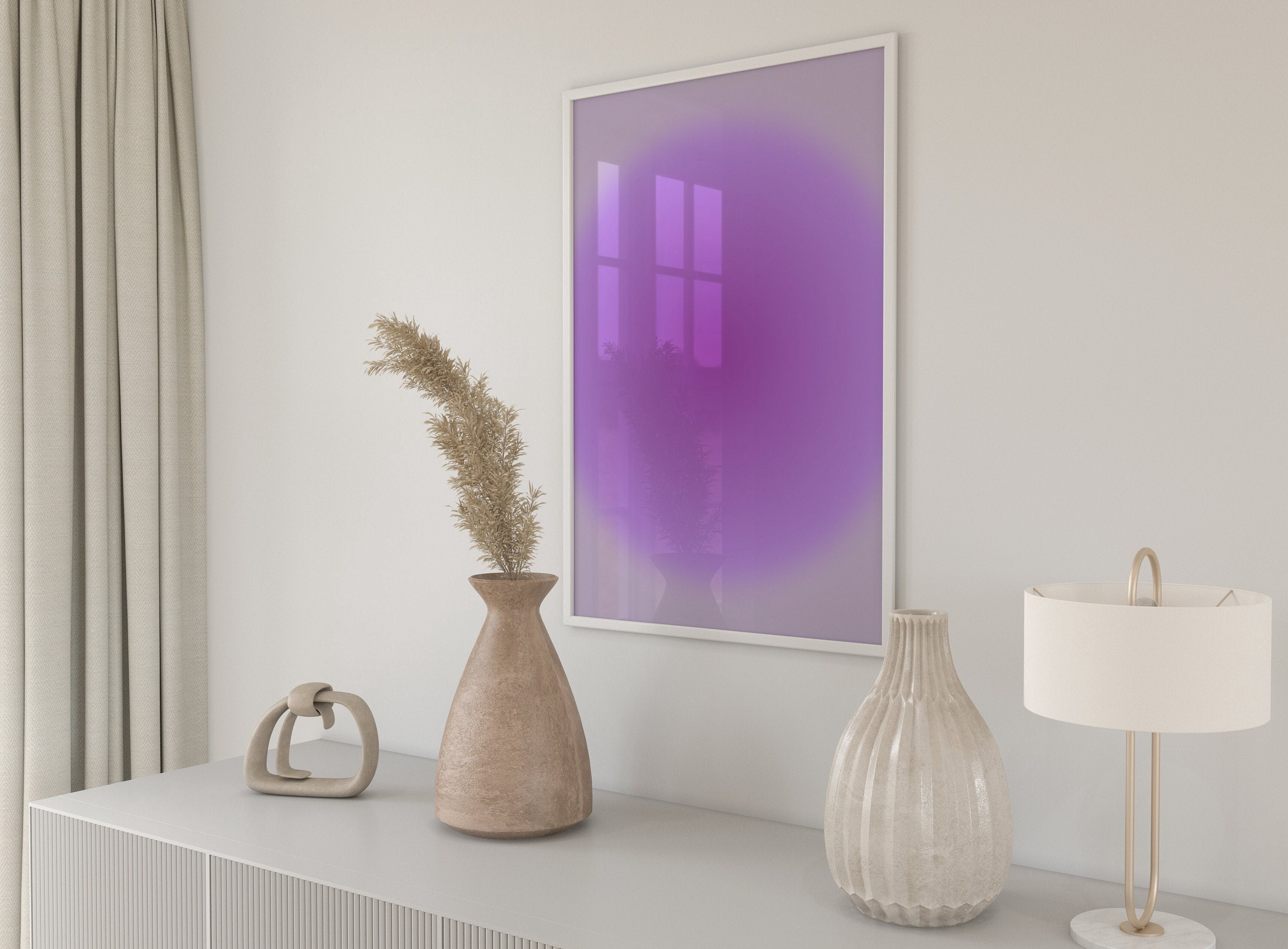 369 Prints purple Grainy Gradient Affirmation Poster Instant, Trust The ...