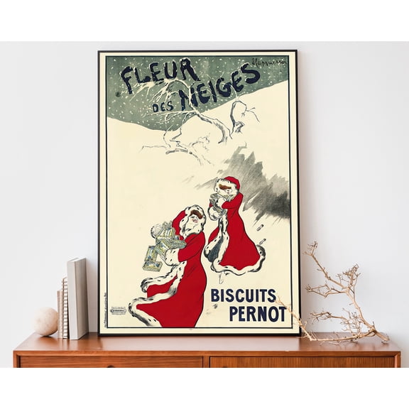 369 Prints retro Christmas Advert, Art Nouveau French Print, Vintage Leonetto Cappiello Advertisement Poster, UNFRAMED, 12x18