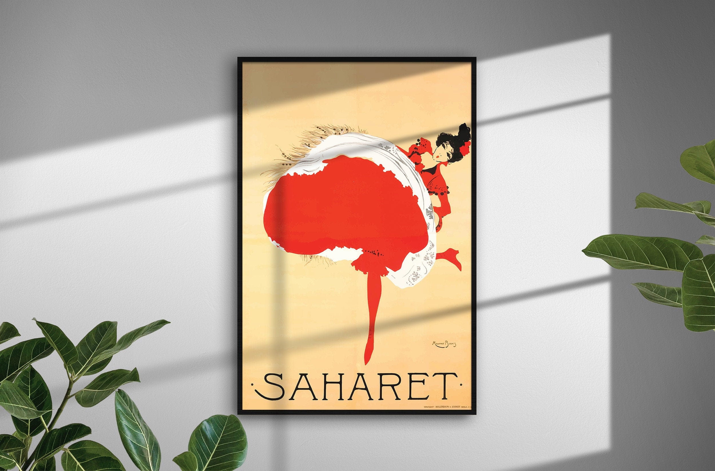 369 Prints sahara Dancing Girl Africa Art Nouveau French Print Red ...