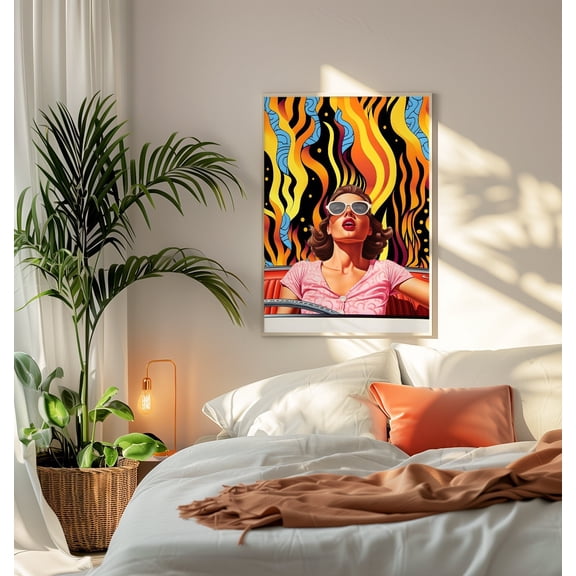 369 Prints sensations – Surreal Fantasy Collage Art Print, Trippy Abstract Wall Art, Vintage Emotional Poster, Colorful Psychedelic Decor UNFRAMED, 12x18