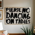 thumbnail image 1 of 369 Prints typography Print, Trendy Art Print, Kitchen Wall Art, No Dancing On Table, Vintage Poster, Trippy Print, Newspaper Poster, Dining Room Decor UNFRAMED, 16x24, 1 of 3