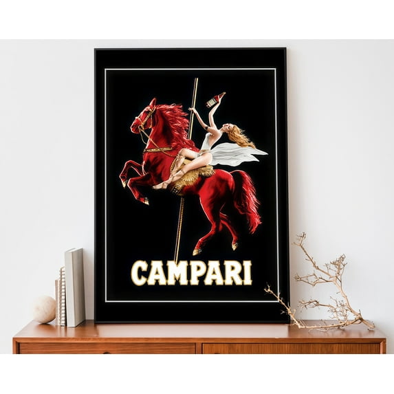 369 Prints vintage Campari Horse Poster, Art Nouveau French Print ...