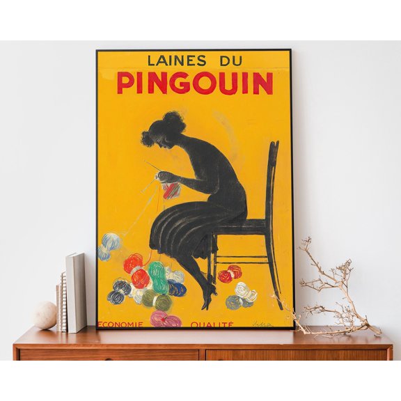369 Prints vintage Leonetto Cappiello Knitting Poster, Art Nouveau French Print, Retro Advertisement UNFRAMED, 8x12