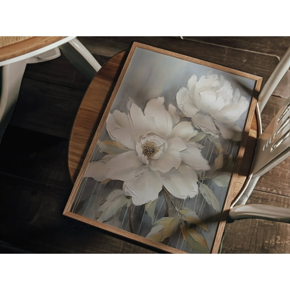 369 Prints white Textured Wall Art, Imitating Print, Moody Wall Art, White Flower Textile, Modern Art, Plaster Wall Print, Minimalist UNFRAMED, 8x12