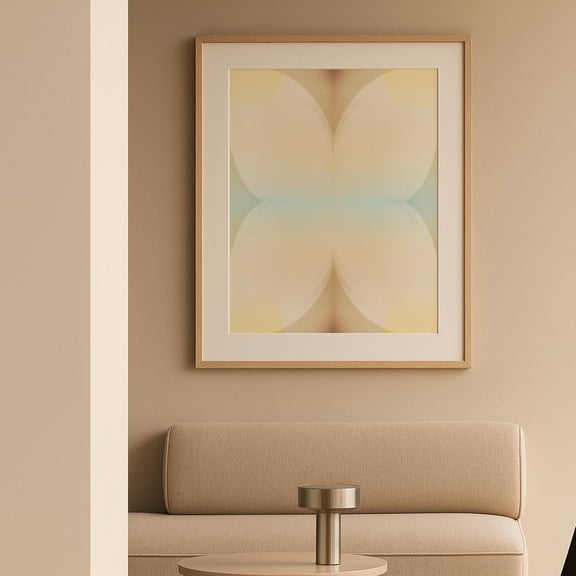 369 Prints abstract Organic Form Art, Minimal Floral Yellow Wall Art, Fairy Wing Feminine Decor, Housewarming Gift, Instant UNFRAMED, 16x24