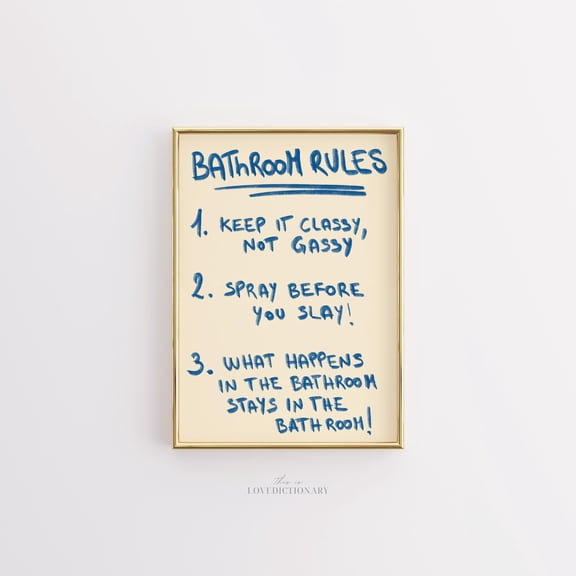 369 Prints bathroom Wall Art, Fun Quote Prints, Wall Art, Humorous Bath Decor, Modern Art Prints For Bathroom, UNFRAMED, 16x24